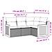 Set Divani Da Giardino 5 Pz Con Cuscini In Polyrattan Nero - Foto miniatura 3