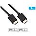 Cavo Hdmi Ad Alta Velocità A 19 Pin 4k Full Hd Con Tripla Schermatura 3m, Nero - Foto miniatura 2