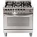 Cucina Elettrica PG86MFT /C 5 Fuochi a Gas Forno Elettrico Multifunzione Ventilato Dimensioni 80 cm Colore Acciaio Inox - Foto miniatura 1