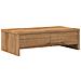 Supporto Monitor Con Cassetti Rovere 50x27x15 Cm In Truciolato - Foto miniatura 2