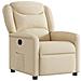 Poltrona Reclinabile In Tessuto Crema - Foto miniatura 2
