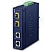 IP30 Industrial 2-port convertitore multimediale di rete Blu - Foto miniatura 1