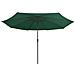Ombrellone Da Giardino Con Palo In Metallo 390 Cm Verde - Foto miniatura 3