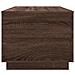 Lusso Casadino -  Tavolino Da Soggiorno Con Luci Led Rovere Marrone 90x50x40 Cm - Foto miniatura 7