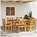 Set da Pranzo da Giardino 7 Pezzi in Legno Massello di Acacia - Foto miniatura 4