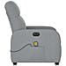 Poltrona Reclinabile Massaggio Elettrica Grigio Chiaro Tessuto - Foto miniatura 6