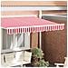 Tenda da sole per telaio da 2,5 m rossa e bianca 2,3x0,2 m - Foto miniatura 2