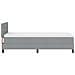 Box Spring Bed con Materasso Grigio Chiaro 100x200 cm Tessuto - Foto miniatura 9