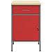 Armadio da Lavoro Rosso 50x55x84 cm Acciaio - Foto miniatura 6