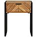 comodino  40x35x50 cm in legno massello di acacia - Foto miniatura 4