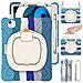 Custodia Per Ipad 3/2/1/pro 11"" Con Supporto E Tracolla Blu - Foto miniatura 1
