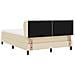 Letto box spring con materasso Crema 140 x 190 cm Tessuto - Foto miniatura 8