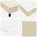 Letto box spring con materasso Crema 140 x 190 cm Tessuto - Foto miniatura 9