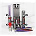 Supporto Estensione Porta Accessori Aspirapolvere - Organizzatore (paio) Compatibile Con Dyson V7, V8, V11, V12, V15 - Foto miniatura 5