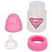 Biberon Per Neonati 150 Ml Supergirl Con Tettarella In Silicone Senza Bpa, Rosa - Foto miniatura 2