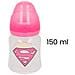 Biberon Per Neonati 150 Ml Supergirl Con Tettarella In Silicone Senza Bpa, Rosa - Foto miniatura 3