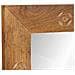 Specchio Marrone chiaro 57 x 70 x 3 cm legno massello di mango - Foto miniatura 4