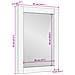 Specchio Marrone chiaro 57 x 70 x 3 cm legno massello di mango - Foto miniatura 7