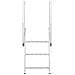 Scala da Molo 3 Gradini Argento 58 x 77 x 144 cm Alluminio - Foto miniatura 4