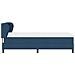 Letto box spring con materasso Blu 90 x 190 cm Tessuto - Foto miniatura 8