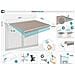 Tenda Da Sole Motorizzata Semi-cassonata Fazzio 5m X 3m Bianca Con Tessuto Tortora - Foto miniatura 7
