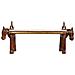 Sgabello In Legno E Metallo Marrone 117x30,5x50h - Foto miniatura 2