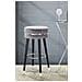 Sgabello Alto Vkh436-grigio-legno-35x35x74 Cm - Foto miniatura 7