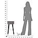 Sgabello Alto Vkh436-grigio-legno-35x35x74 Cm - Foto miniatura 8