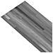 Tavole per Pavimenti 18 pcs Grigio a righe 2,51 m² PVC - Foto miniatura 3