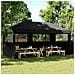 Tenda Party Nero 292 x 580 x 315 cm Tessuto Oxford - Foto miniatura 2