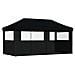 Tenda Party Nero 292 x 580 x 315 cm Tessuto Oxford - Foto miniatura 6