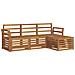 Set divani 4 pcs Naturale Legno di Acacia Massello - Foto miniatura 1