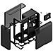 X50 AIR MID TOWER CASE PITCH BLACK - Foto miniatura 7