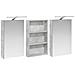 Set di Armadi da Bagno con porta 3 pcs 120 x 10,5 x 60,5 cm - Foto miniatura 5