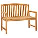 Panchina in legno intagliata a mano Naturale 114 x 60,5 x 95 cm - Foto miniatura 1