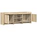 Mobile TV 130 x 33 x 47 cm Rovere Sonoma Legno ingegnerizzato - Foto miniatura 3