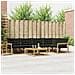 Set di divani da esterno 6 pcs Bianco e Nero 79 x 79 x 37 cm - Foto miniatura 2