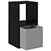 Comodino Rovere Nero 35 x 32 x 68,5 cm Legno multistrato - Foto miniatura 5