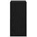 Comodino Rovere Nero 35 x 32 x 68,5 cm Legno multistrato - Foto miniatura 7
