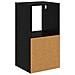 Comodino Rovere Nero 35 x 32 x 68,5 cm Legno multistrato - Foto miniatura 8