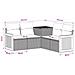 Set di divani 5 pz Beige e Bianco Crema - Foto miniatura 4