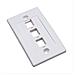 IWP-MD PSTR-3W - Placca porta frutti 3 posti mod. 503 Bianco - Foto miniatura 1