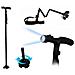 Bastone MAGIC CANE da passeggio con torcia LED incorporata pieghevole trekking - Foto miniatura 1