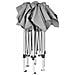 Gazebo Pieghevole Esagonale Pop-Up Grigio 3,6x3,1 m - Foto miniatura 5
