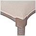 Panca In Legno Massello E Lino 150x40x48 Cm Bianco Crema - Foto miniatura 5