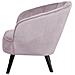 Poltrona In Velluto Rosa Dala - Foto miniatura 10