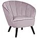 Poltrona In Velluto Rosa Dala - Foto miniatura 8