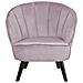 Poltrona In Velluto Rosa Dala - Foto miniatura 7