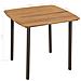 Tavolo Per Esterno Legno Massello Acacia E Acciaio 80x80x72 Cm - Foto miniatura 4