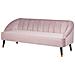 Divano A 3 Posti In Velluto Rosa Alsvag - Foto miniatura 2